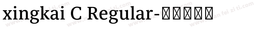 xingkai C Regular字体转换